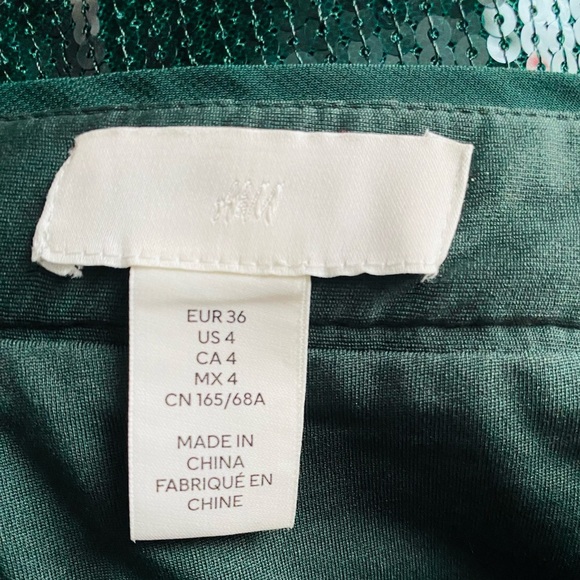 H&M Shimmering Green Midi Skirt - Picture 7 of 10